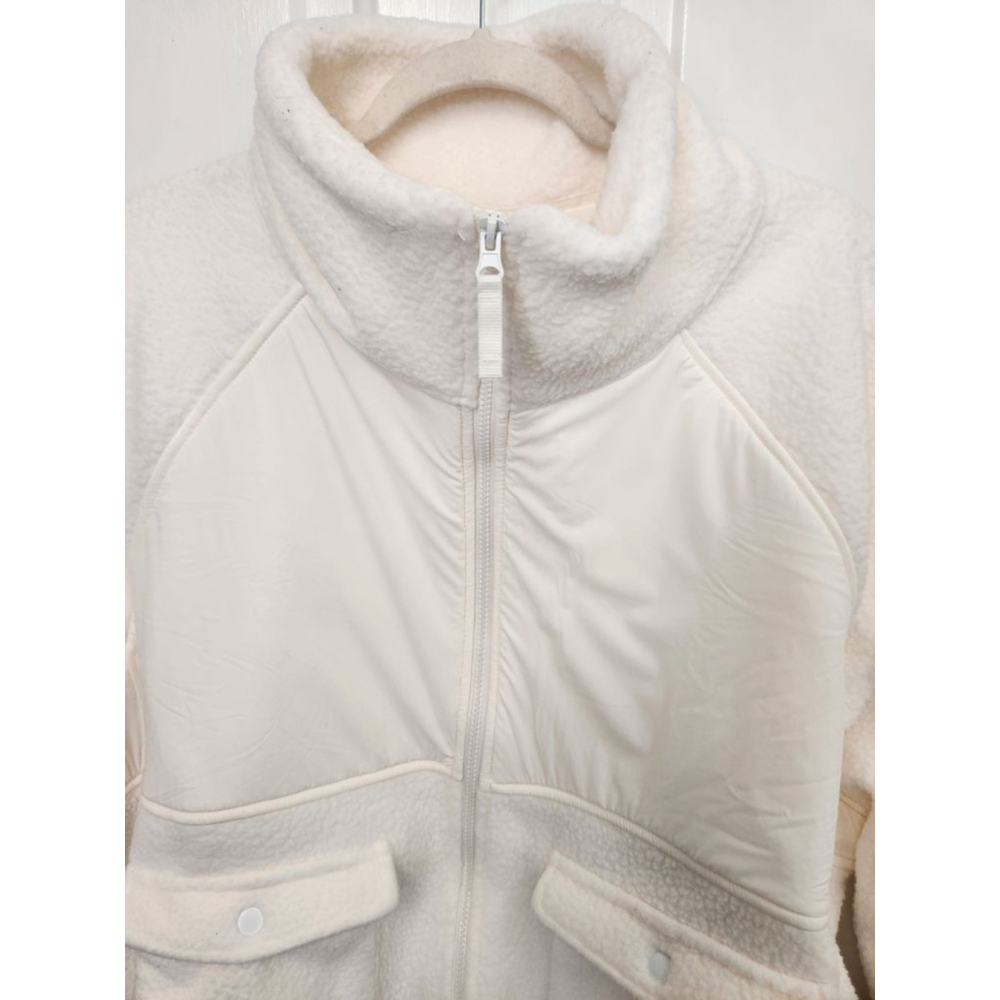 BLOGILATES Cream Bonfire Fleece Jacket XL - Picture 4 of 10